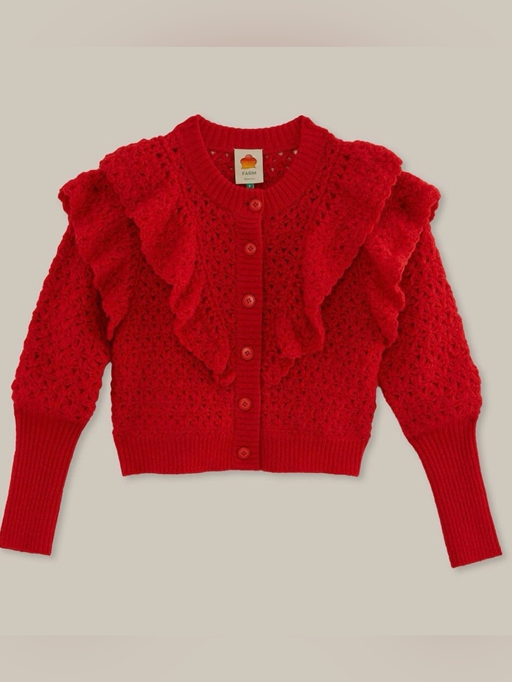 Farm Rio
Red Flower Texture Knit Cardigan - Picture 6 of 16